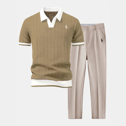 RL™ | Polo Col V & Pantalon Fuselé Coupe Slim