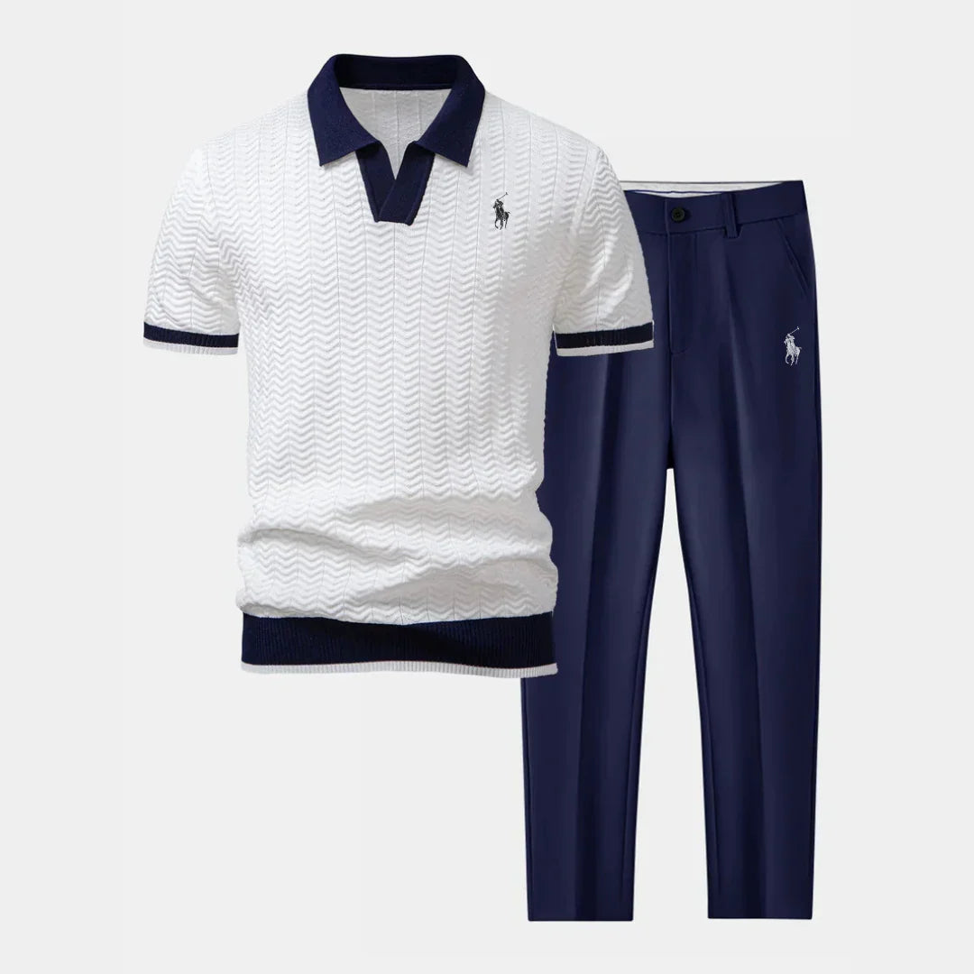 RL™ | Polo Col V & Pantalon Fuselé Coupe Slim